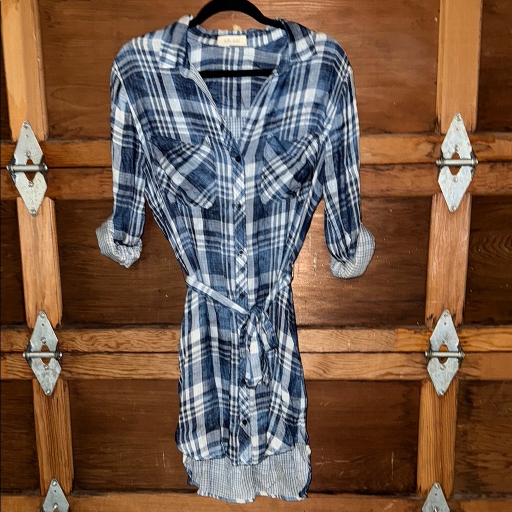 Bella Dahl Casual Plaid Dress